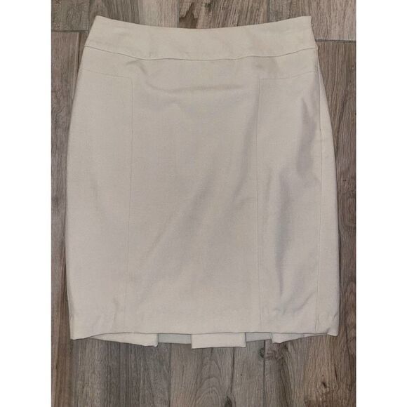 ANN Taylor Loft women’s tan knee length skirt - Picture 1 of 9